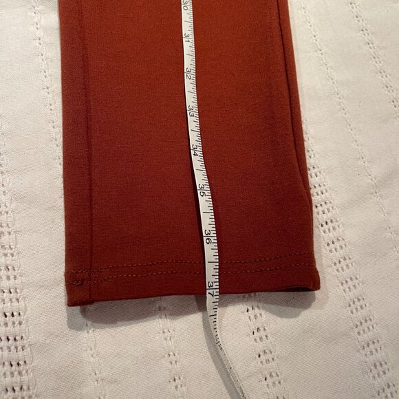 Orange brown skinny pants size L with fashion belt - Picture 7 of 7
